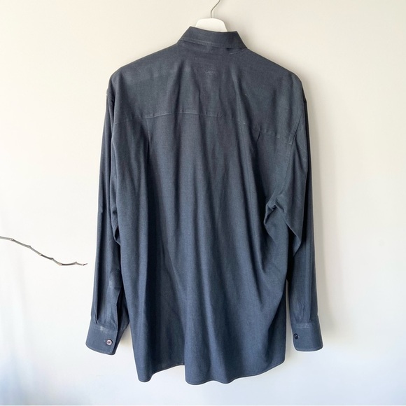 Thomas Jeffrey  Spain Made Fabric Button Down Shirt - Picture 2 of 13